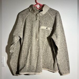 The North Face Men's Grey Half Zip Sweater